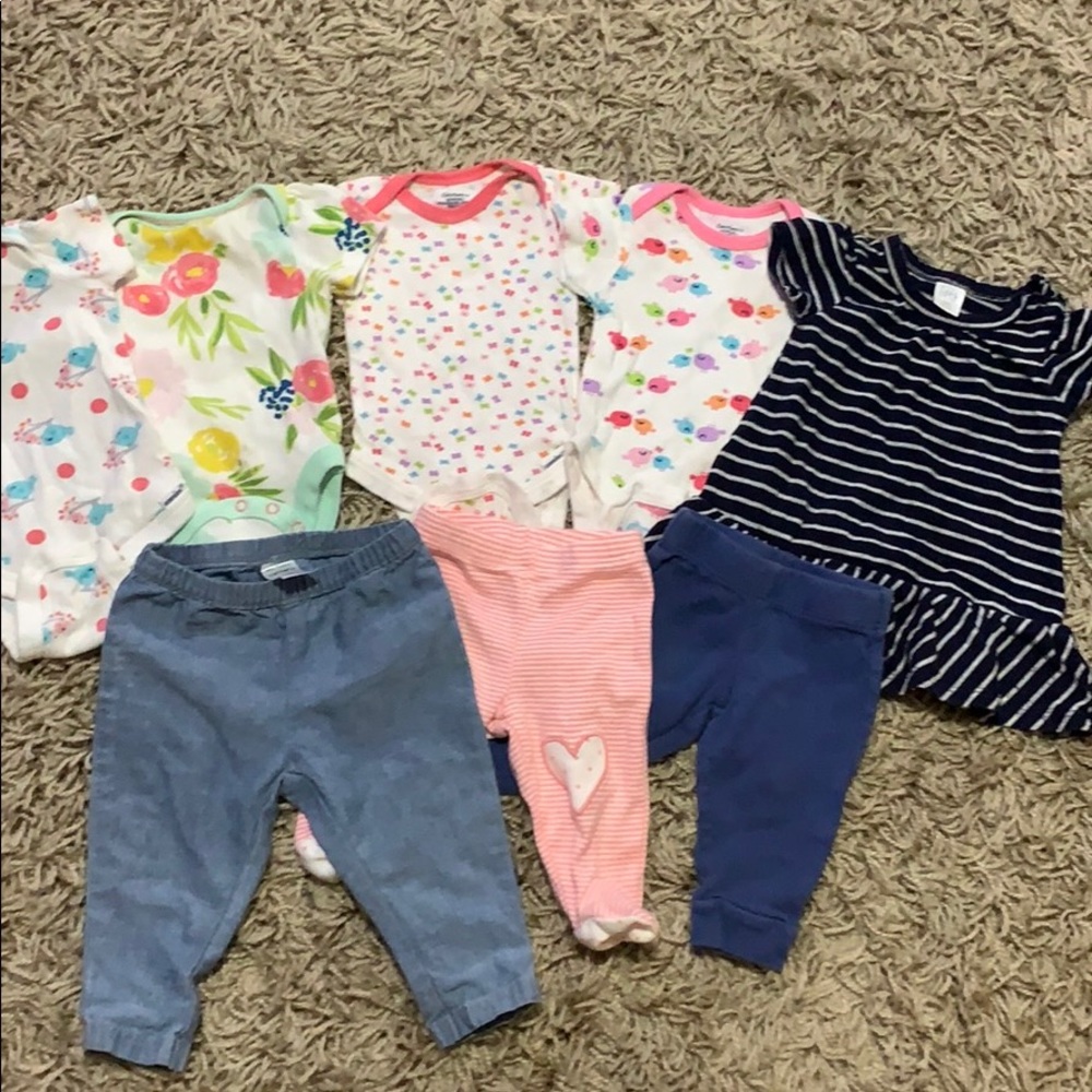 Baby girl newborn clothes bundle